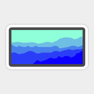 Mountains in the Distance Sticker